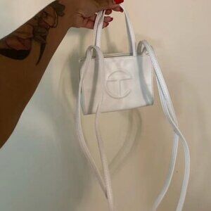 Telfar Small White Shopping Bag